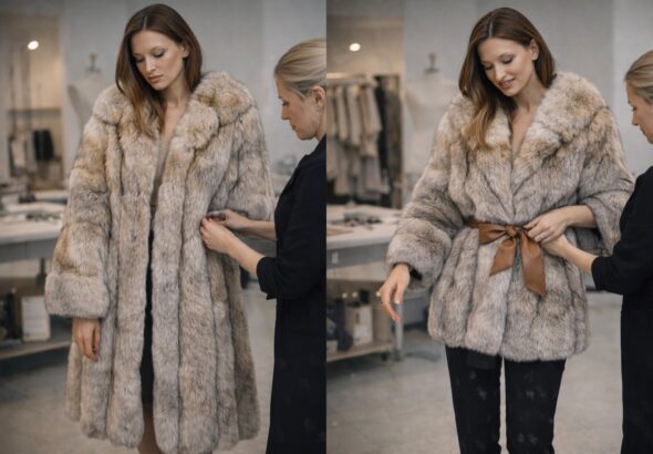 bloggerilaschimb.ro-Sunt haine care nu mai ies din dulap doar pentru că au linia greșită, iar croiala, mâneca și lungimea se pot schimba surprinzător prin restilizarea unei blăni vechi