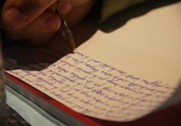 Photo writing style adaptation
