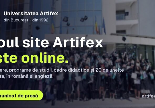Universitatea ARTIFEX din București – noul website oficial este online