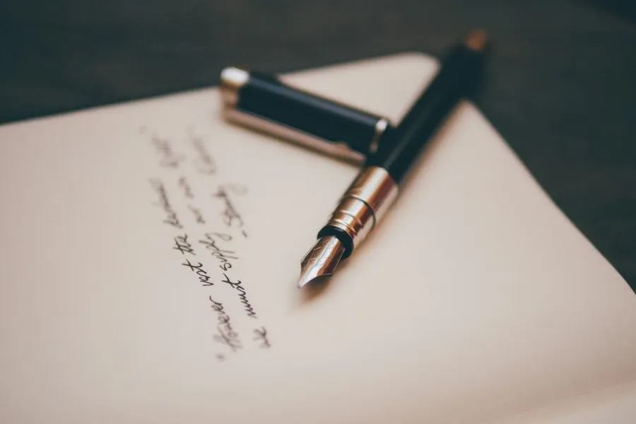 Photo personal writing style mistakes